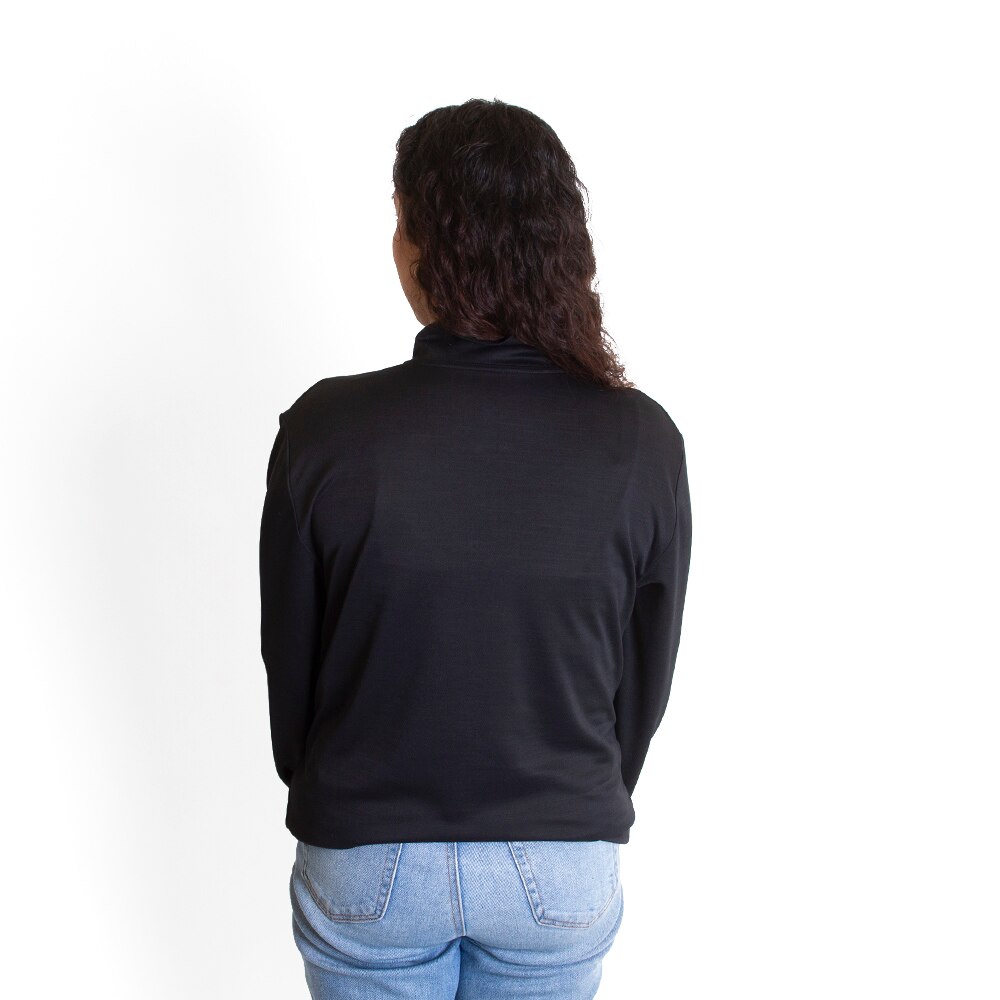 Classic Oregon O, Nike, Black, Pullover, Performance/Dri-FIT, Women, Intensity, Mom, 1/4-Zip, Sweatshirt, 745919